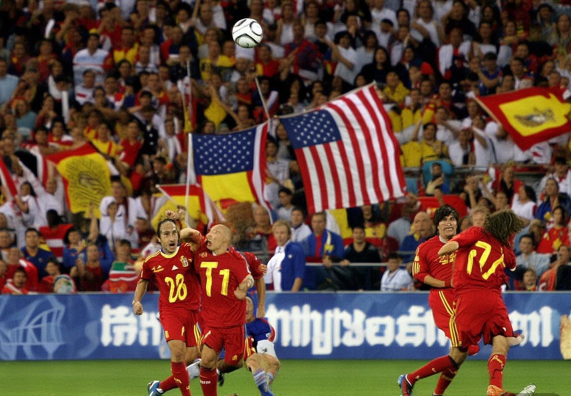 2008年西班牙VS美国友谊赛：传控与反击的足球文化盛宴
